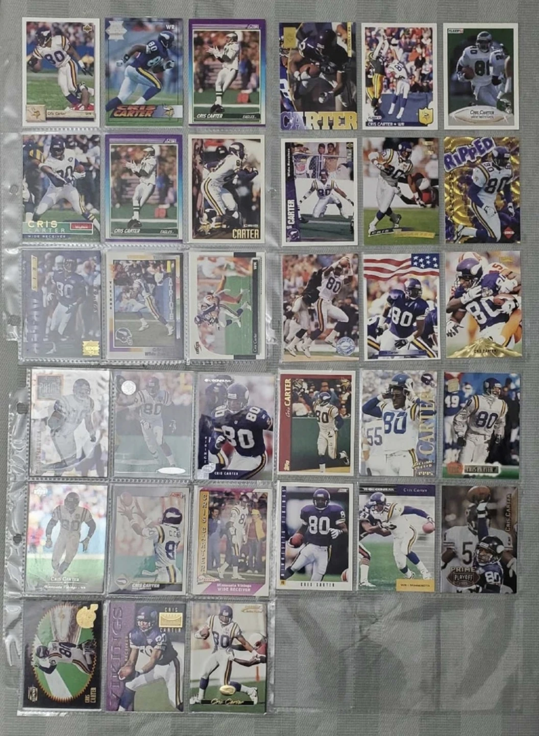 33 Cards NFL HOF Chris Carter