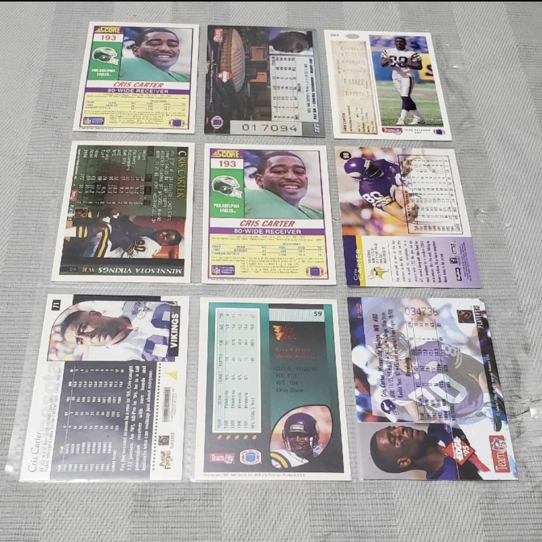 33 Cards NFL HOF Chris Carter - photo 3