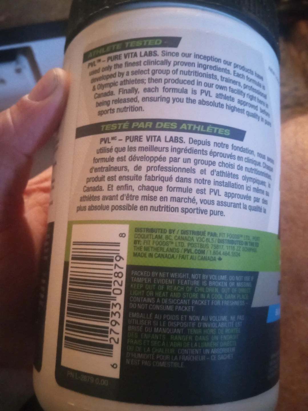 PVL Pure Vita Labs 100% Pure BCAA Blue Raspberry