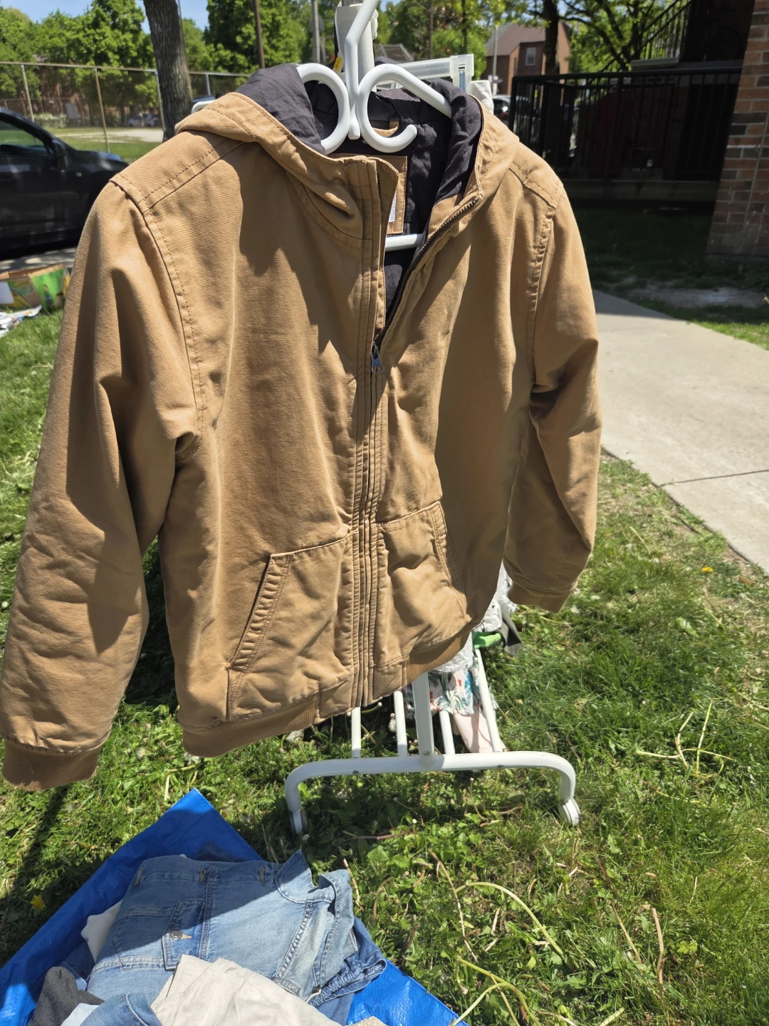 Carhartt Brown Hooded Work Jacket