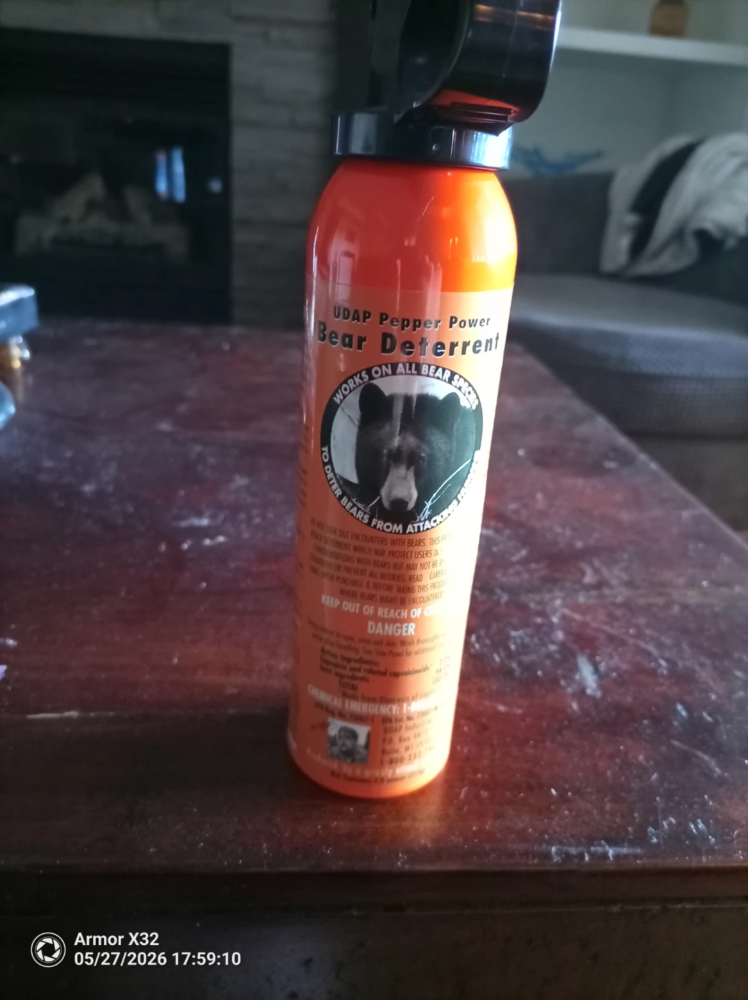 UDAP Bear Deterrent Pepper Spray 7.9 oz