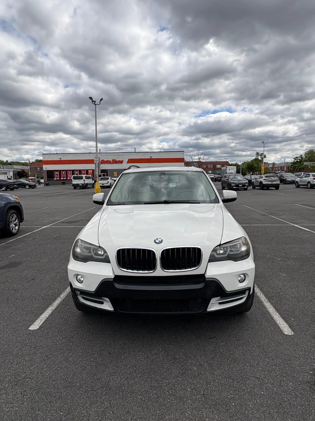 White BMW X5 SUV
