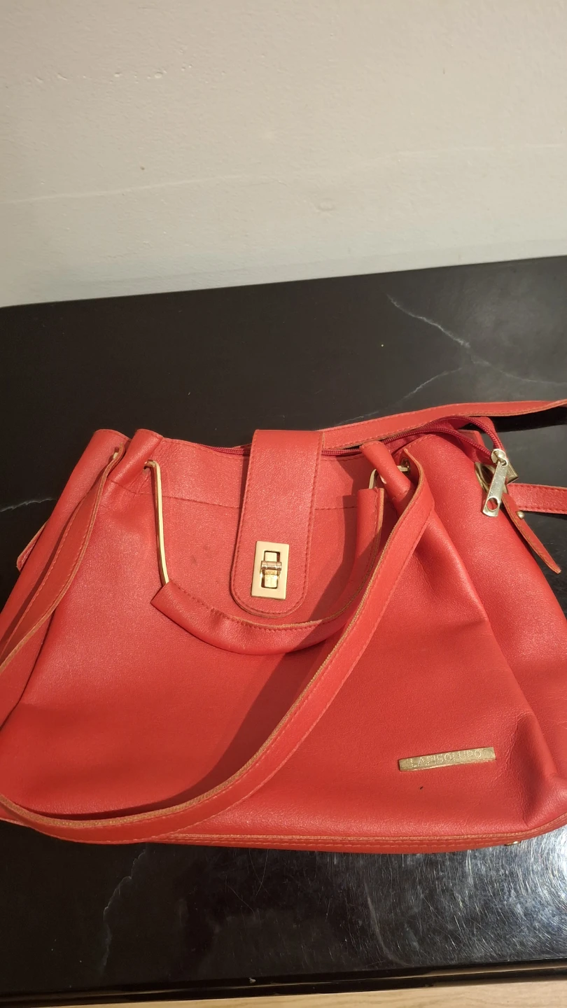 Red Leather Handbag