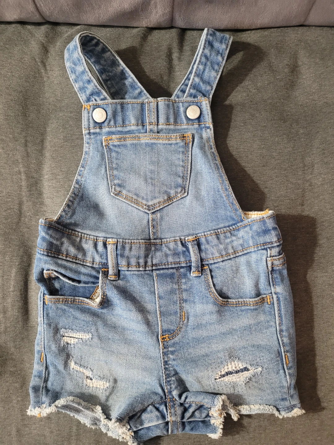 Old Navy Denim Shortalls Size 2T - photo 2