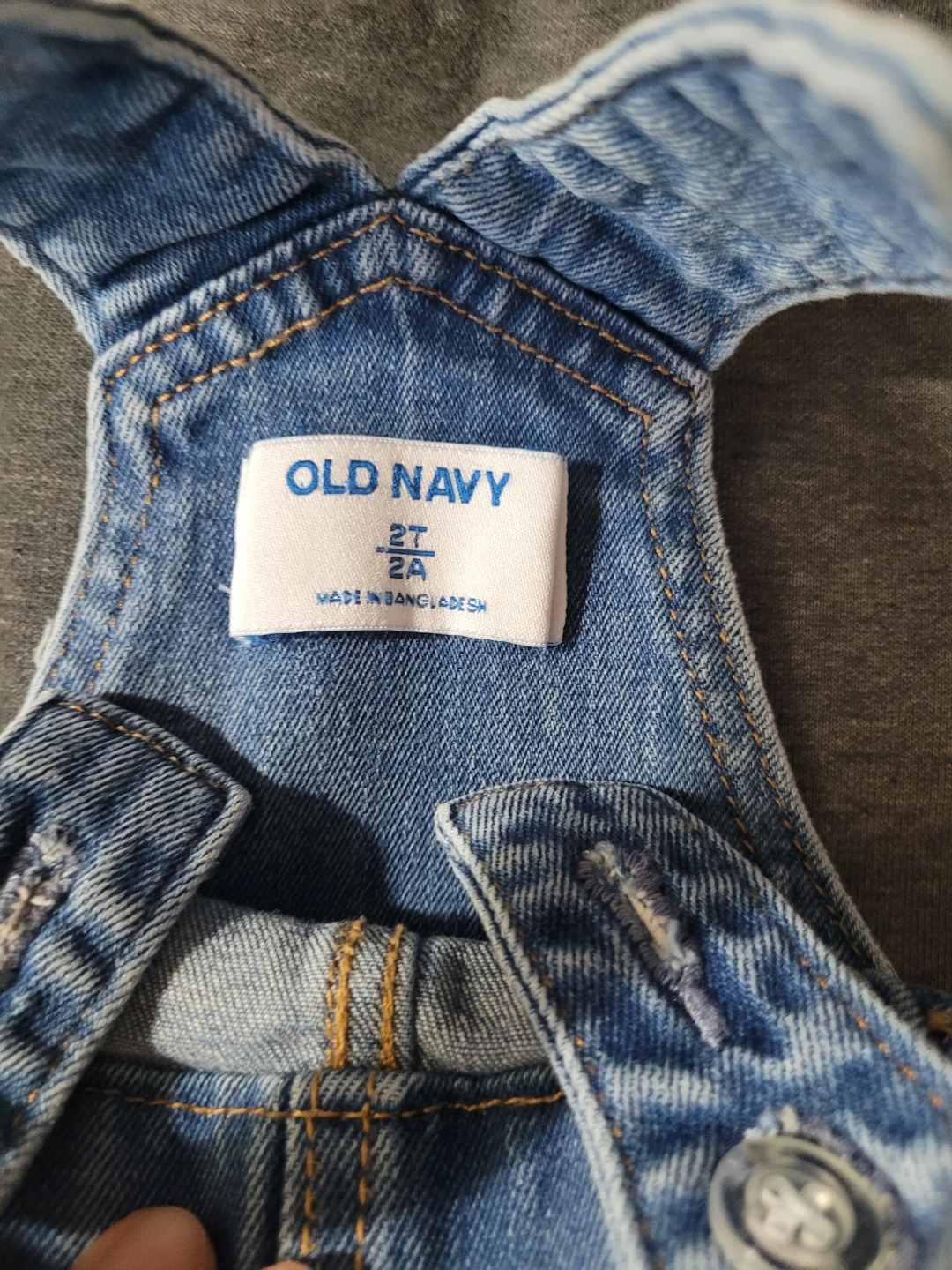 Old Navy Denim Shortalls Size 2T - photo 4