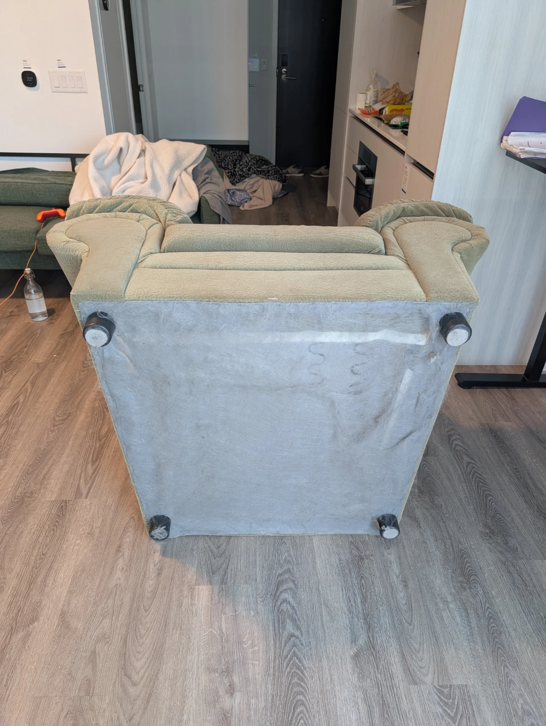 Light Green/Beige Armchair - photo 3