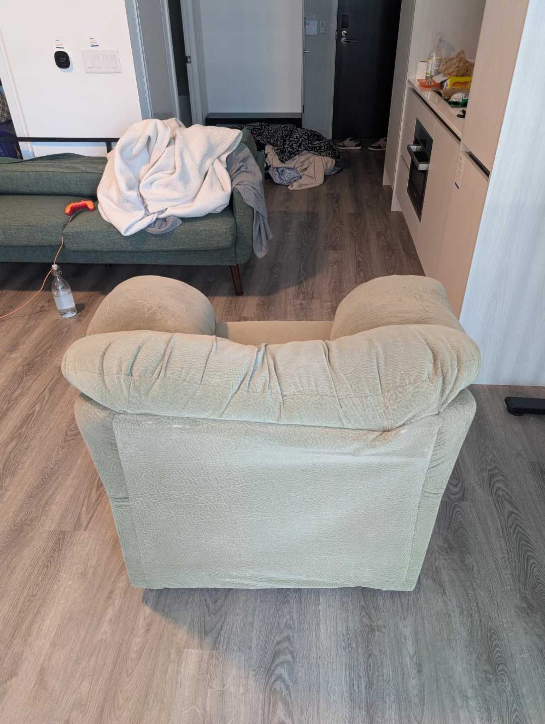 Light Green/Beige Armchair - photo 4