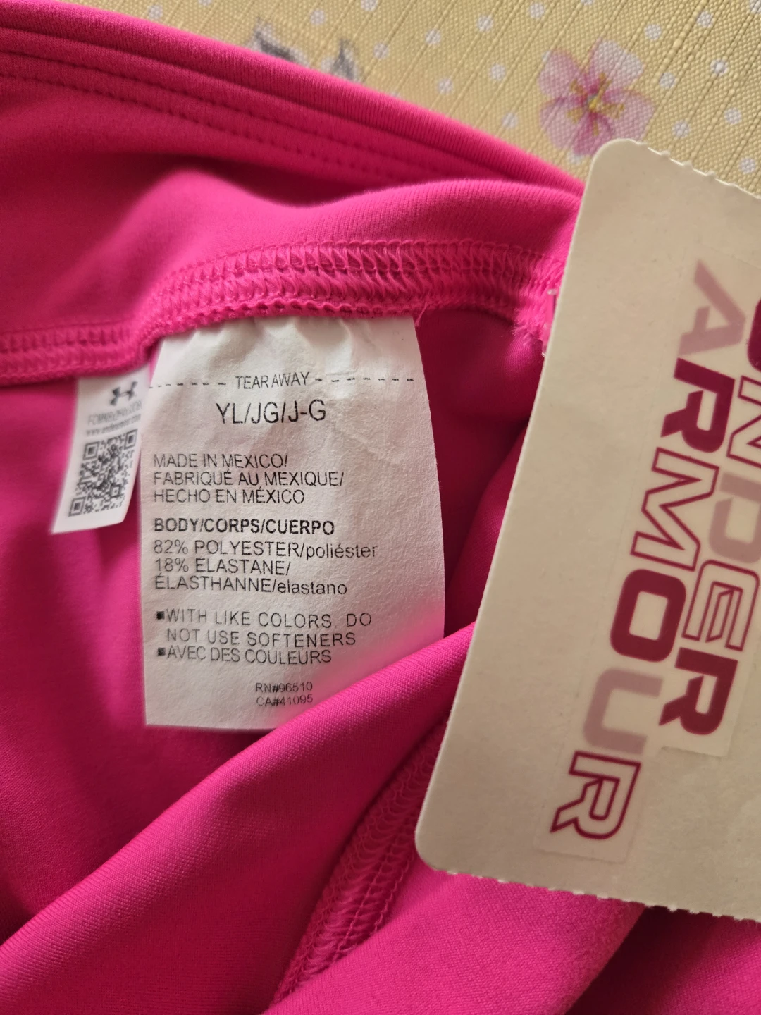 Under Armour Pink Capris Size YLG/JG/G - photo 2