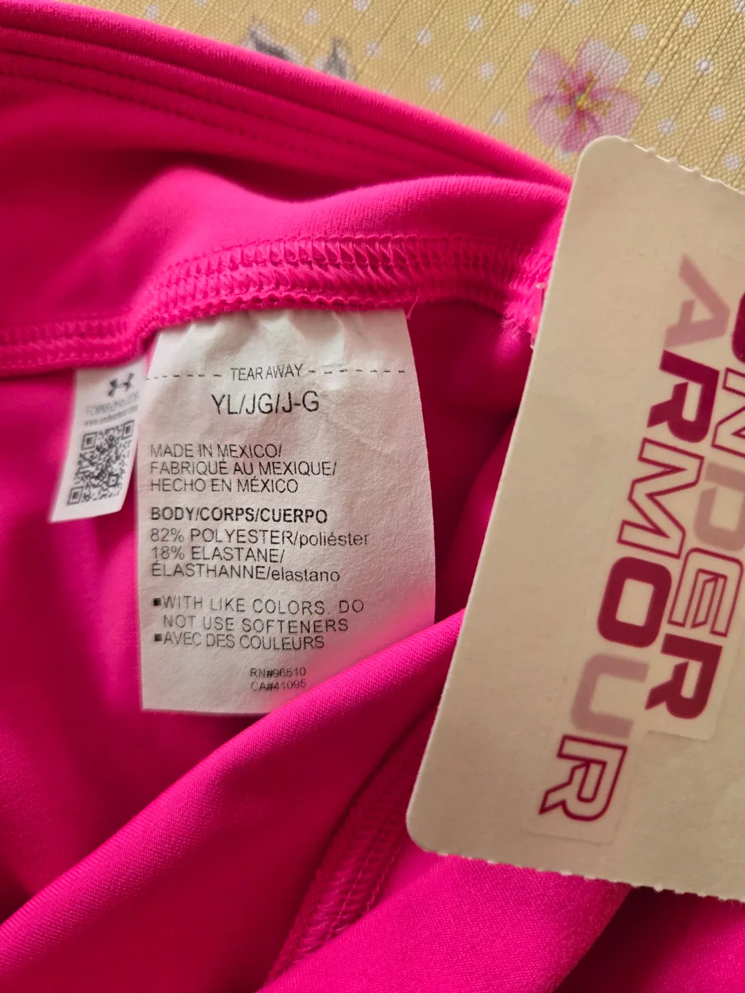 Under Armour Pink Capris Size YLG/JG/G - photo 2