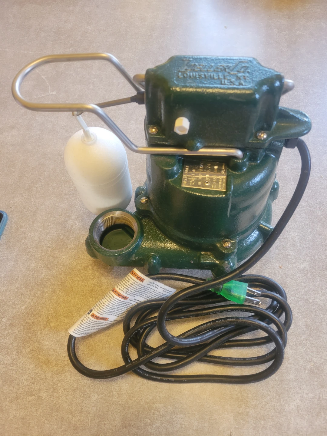 Louisville Sump Pump with Float Switch