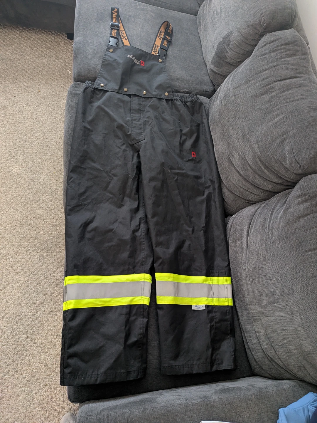 Viking Black Rain Bib Overalls **2XL** - photo 3