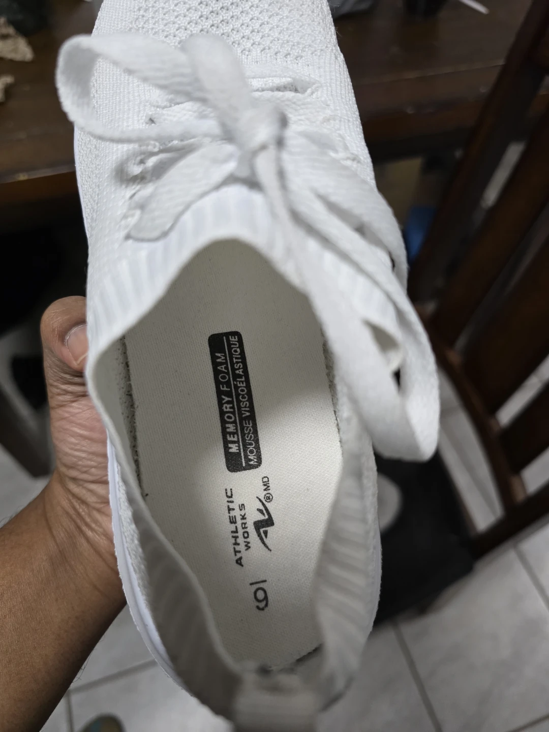 Athletic Works White Memory Foam Sneakers - photo 2