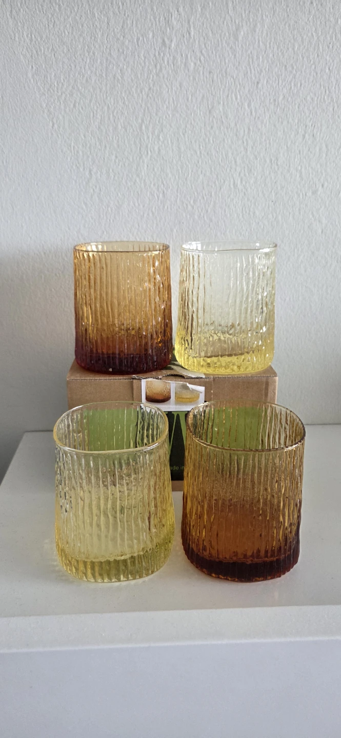 I.V.V. handmade in Italy Tumbler Glasses (Set of 6)