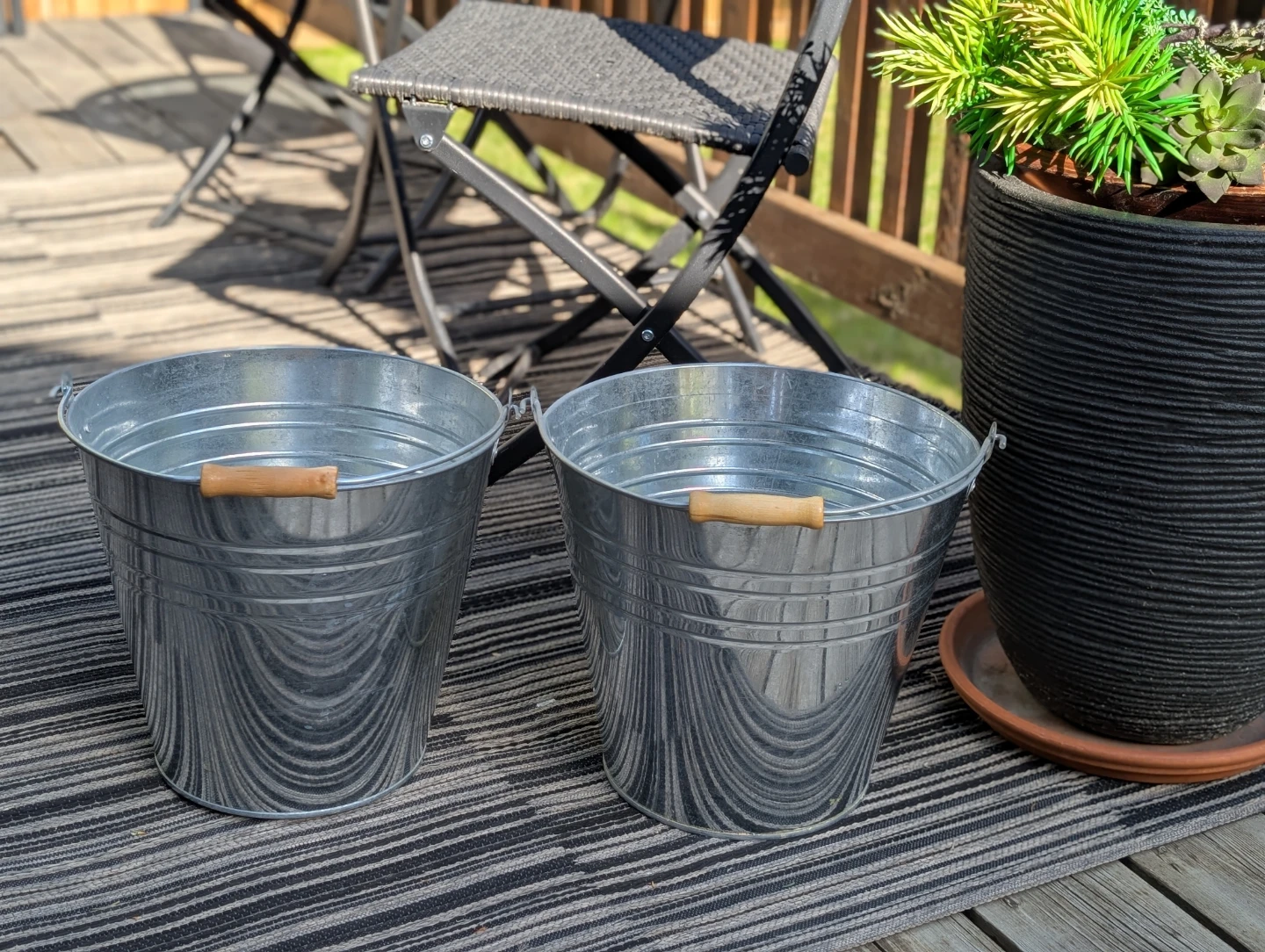 Large Galvanized Metal Beer Pails &/or Planters - photo 2