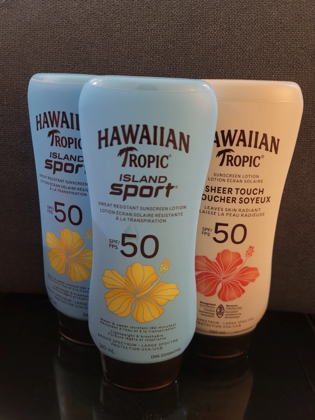 Hawaiian Tropic Island Sport SPF 50 Sunscreen Lotion (3 Pack)