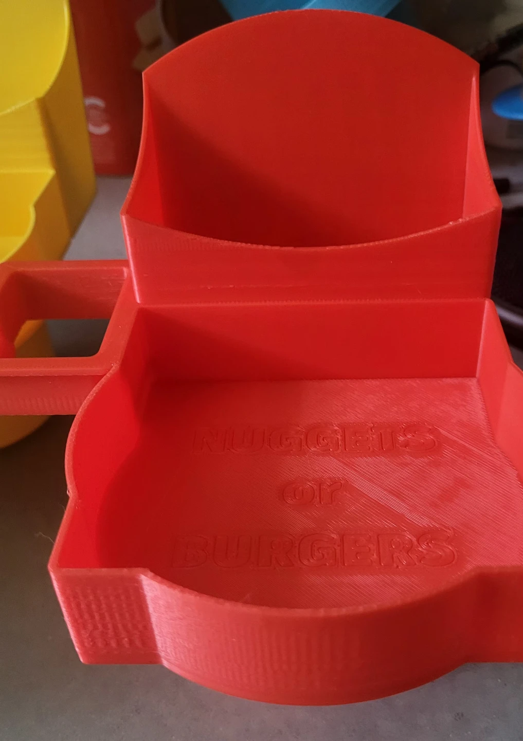 Burger chicken nuggets french fries holder - photo 2