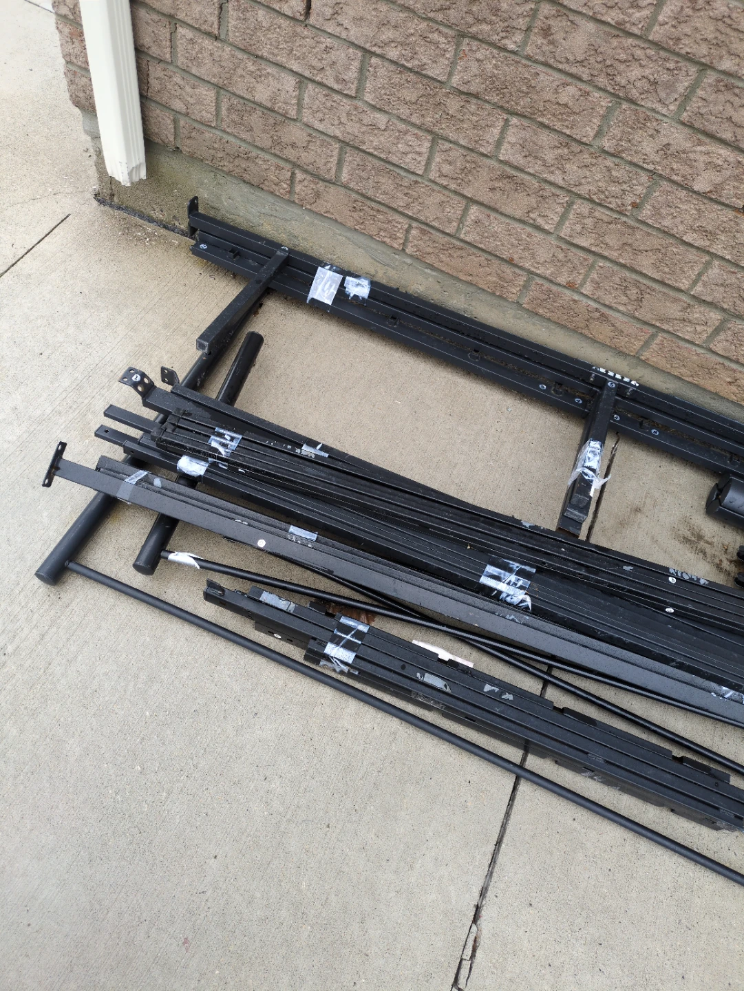 Black Metal Bed Frame Parts