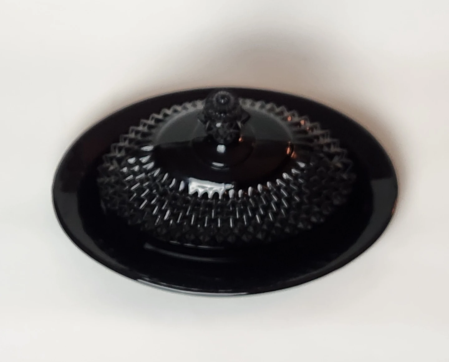 Tiara Exclusive Black Diamond Point Butter Dish w/Lid - photo 2