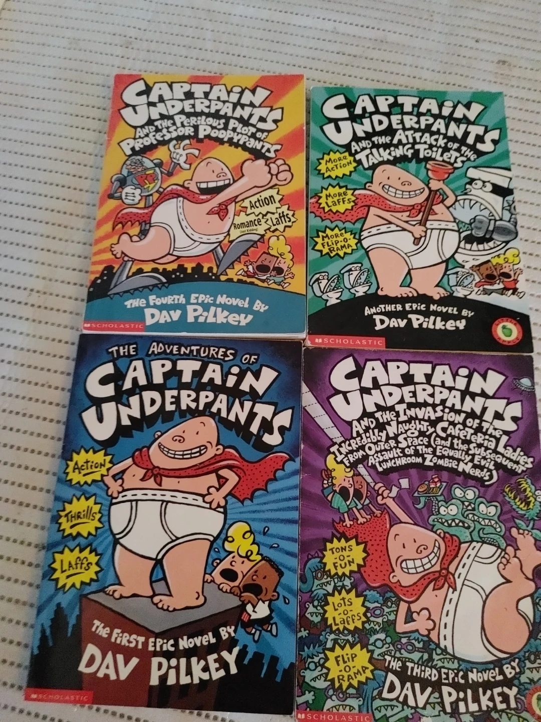Captain Underpants Book Set by Dav Pilkey