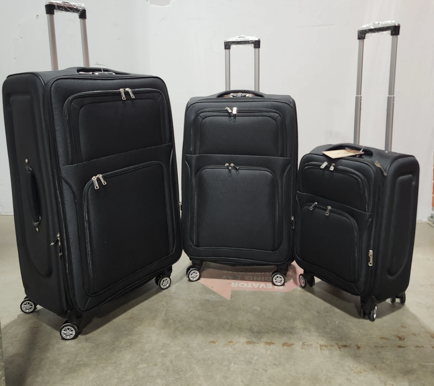 Softside Luggage Large Medium Carry On Lock Expandable Baggage