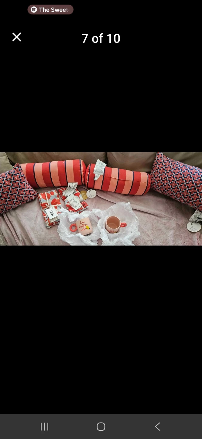 Bundle of Decorative Pillows, Mugs, and Tea Towels - photo 3