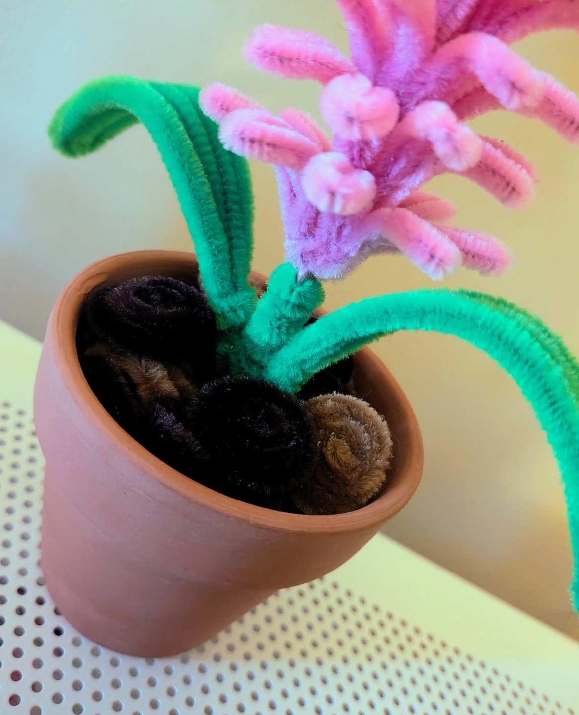 Crafted Pipe Cleaner Potted Flowers (3 Total) - photo 5
