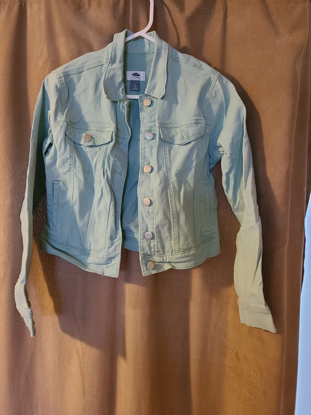 Old Navy Light Green Denim Jacket - XL