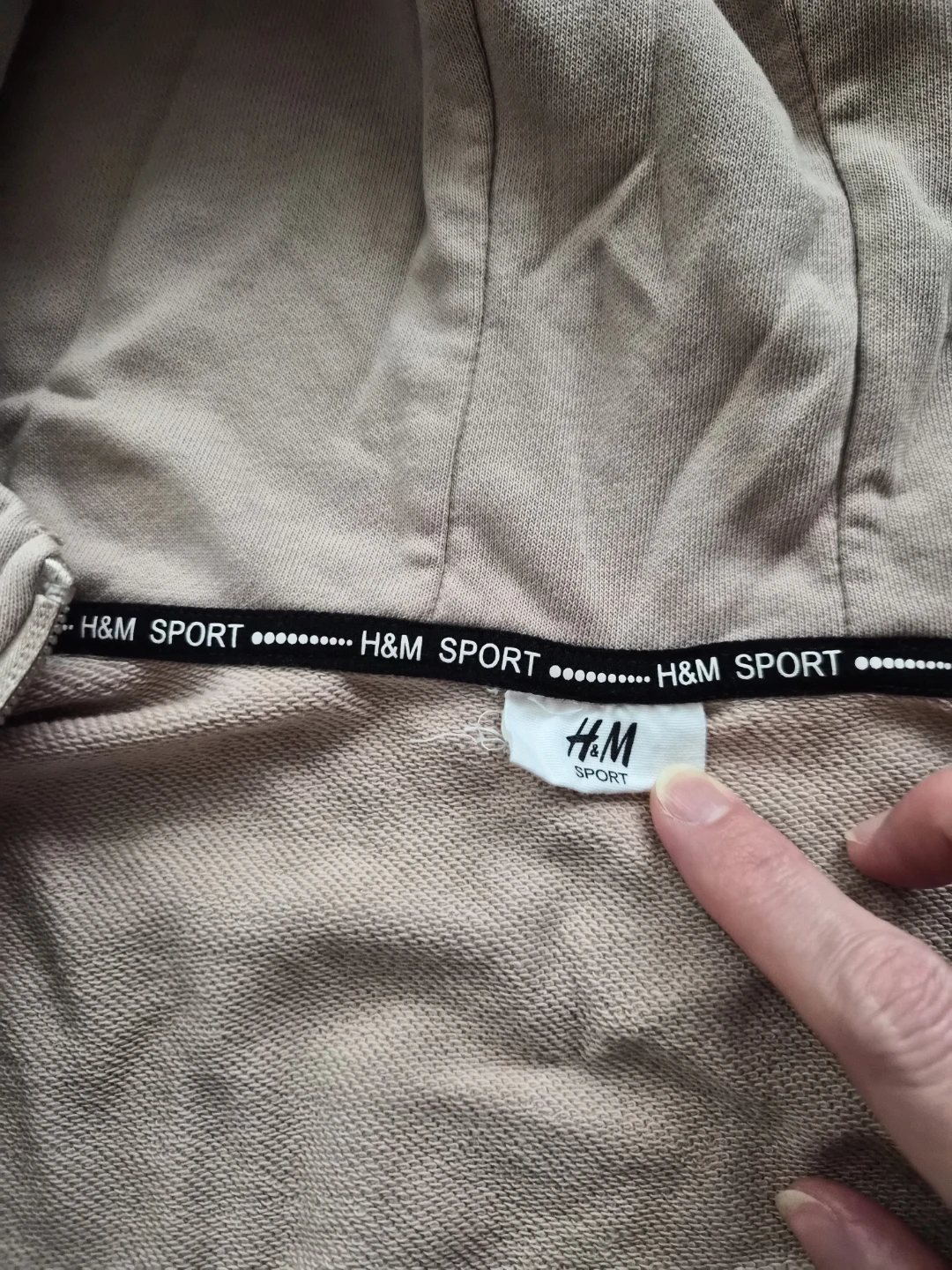 H&M Sport Zip-Up Hoodie - Beige free - photo 2
