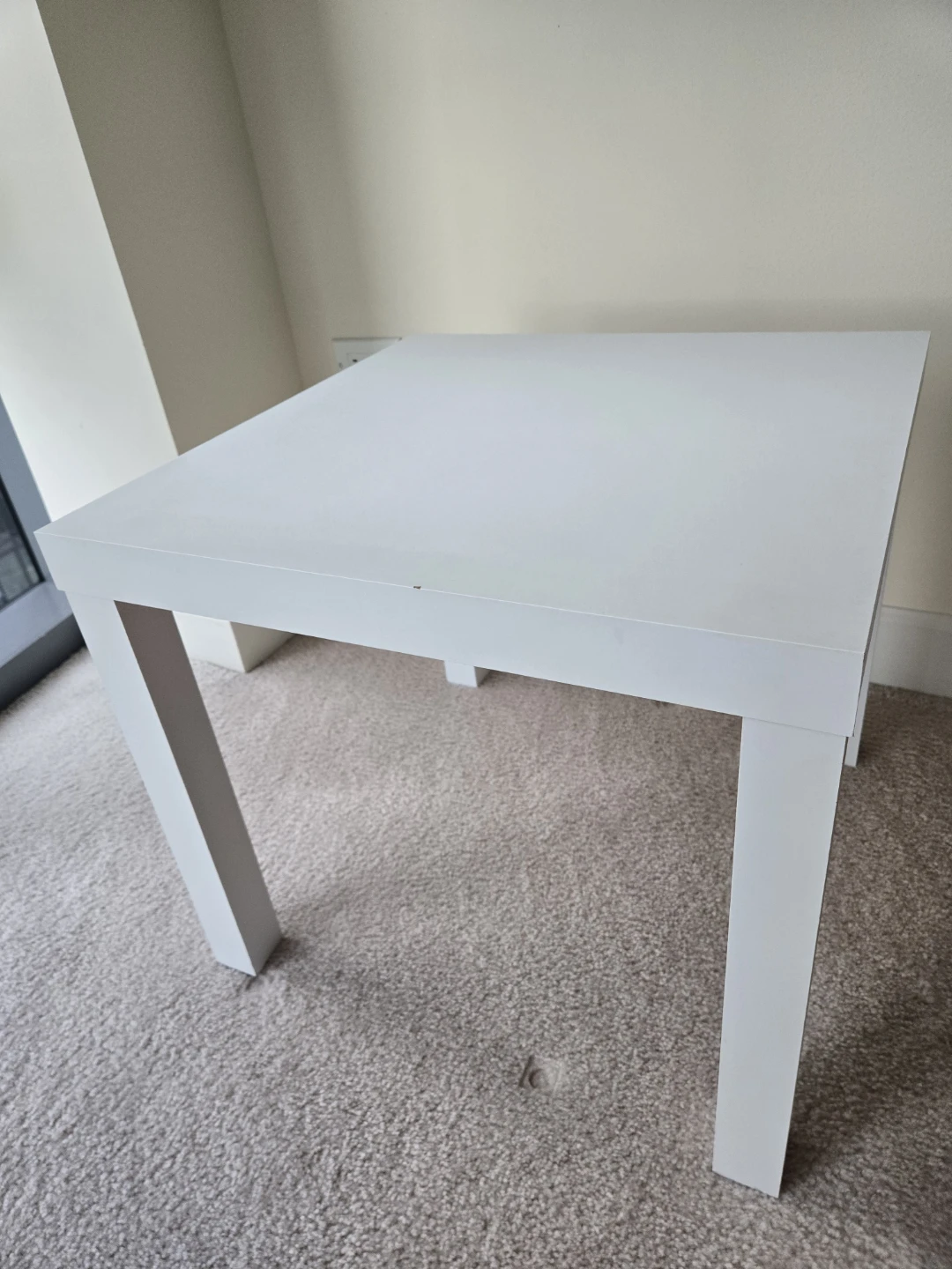 White Square Side Table - photo 2