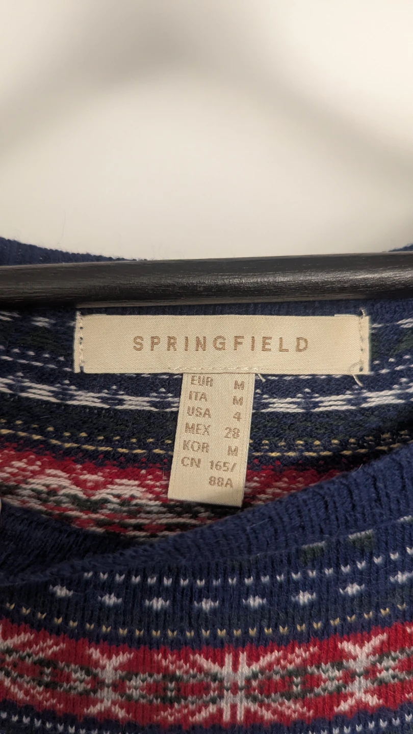 Springfield Women's Navy Knit Dress Size S - photo 3