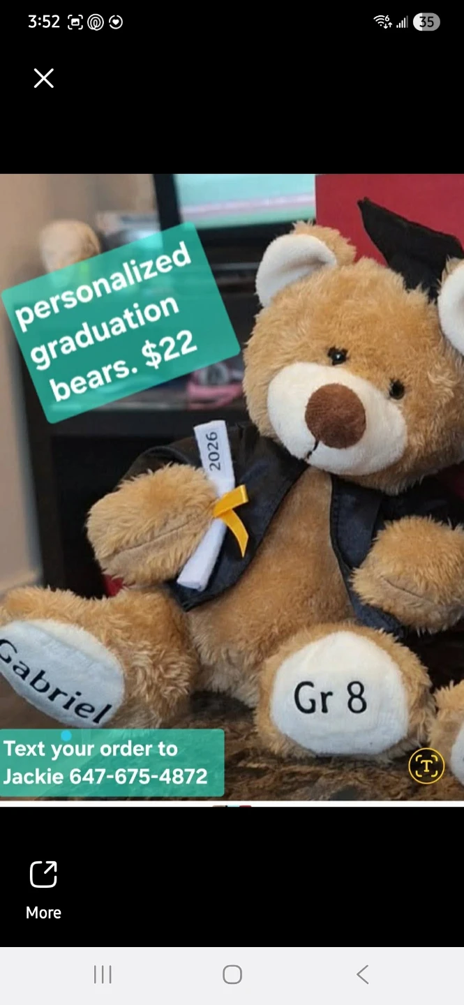 Personalized Graduation Teddy Bear