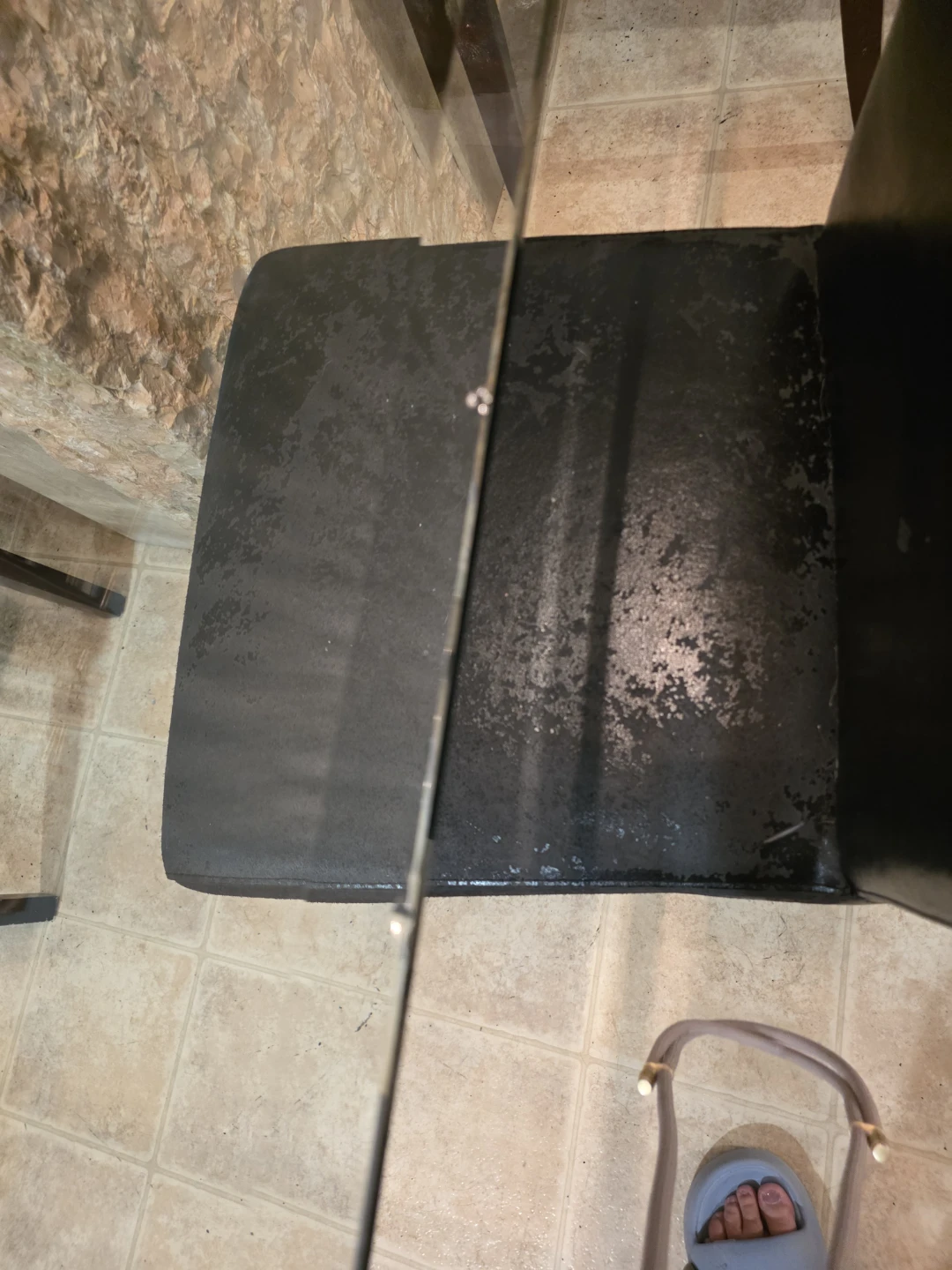 Glass Dining Table with 6 Black Chairs - photo 2