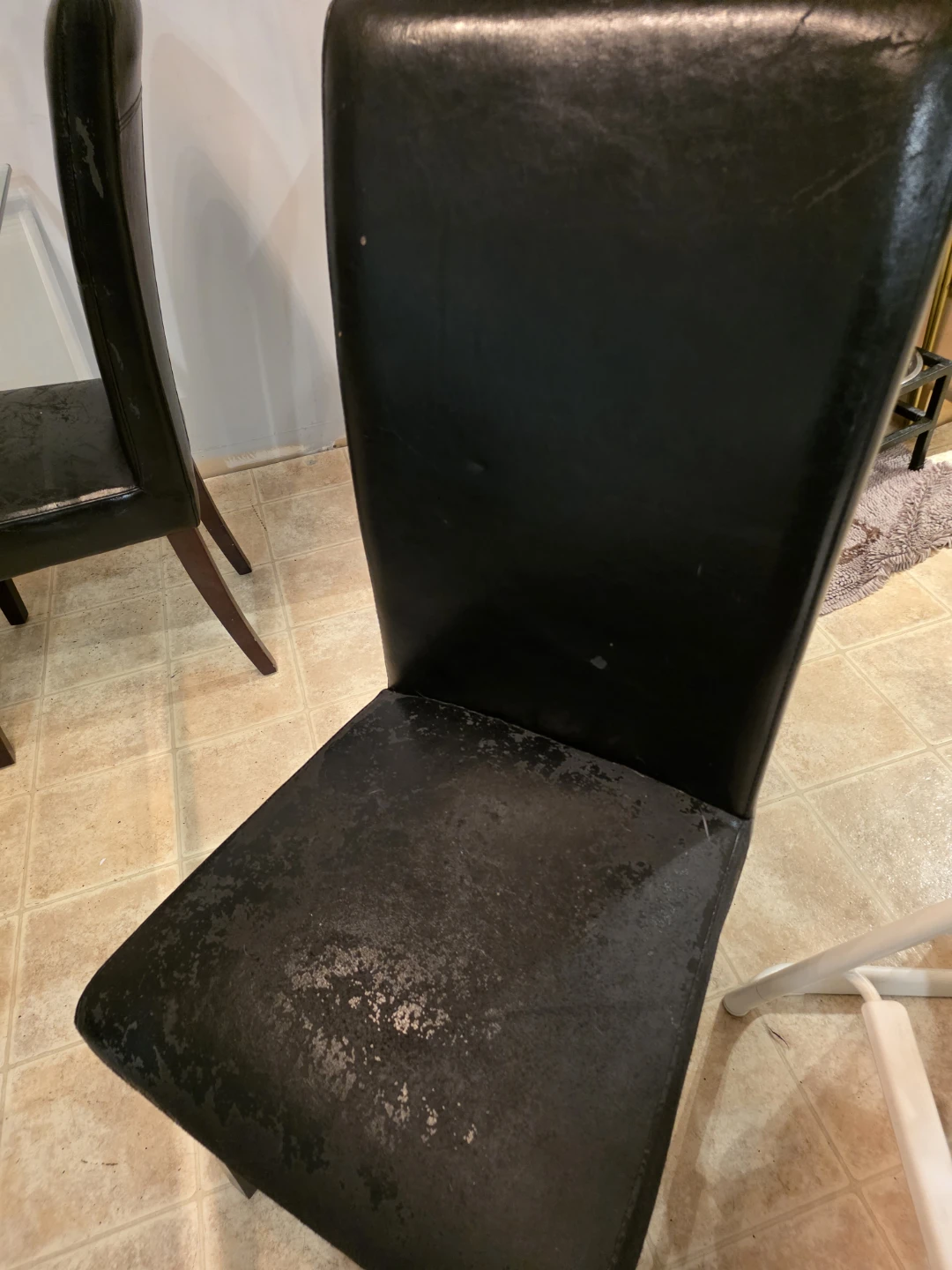 Glass Dining Table with 6 Black Chairs - photo 3