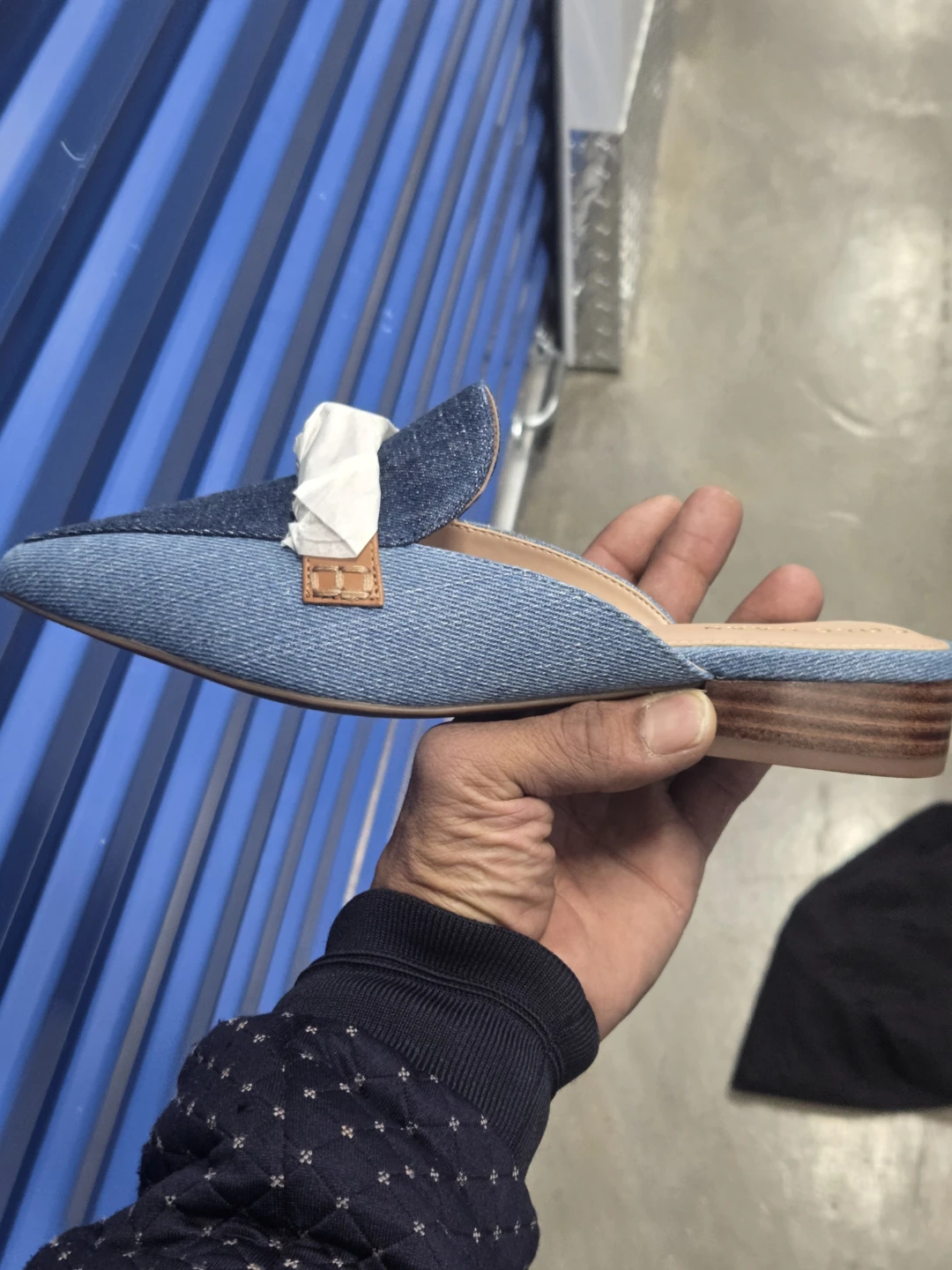 Cole Hann jeans sandals