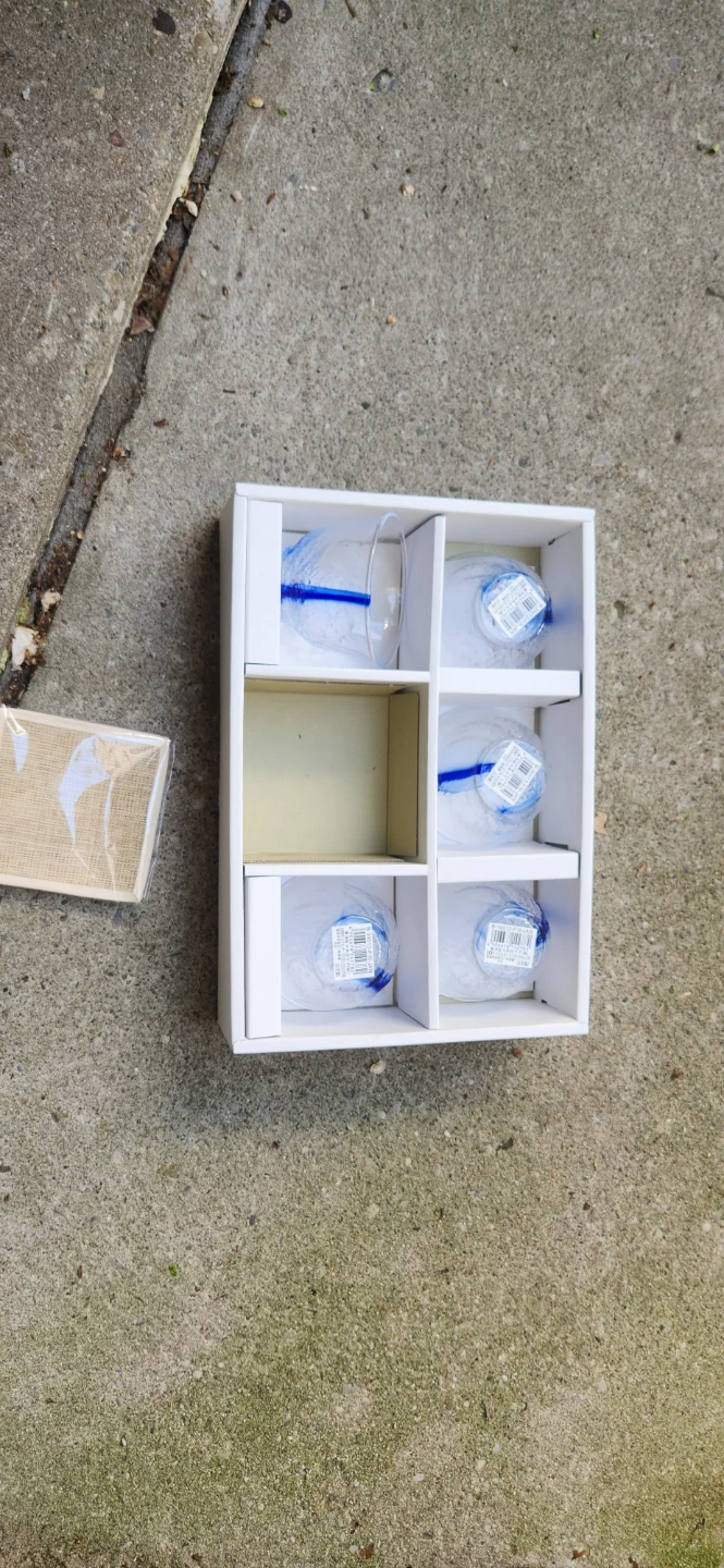 Set of 5 Japanese Sake Glasses with Blue Accents - photo 2