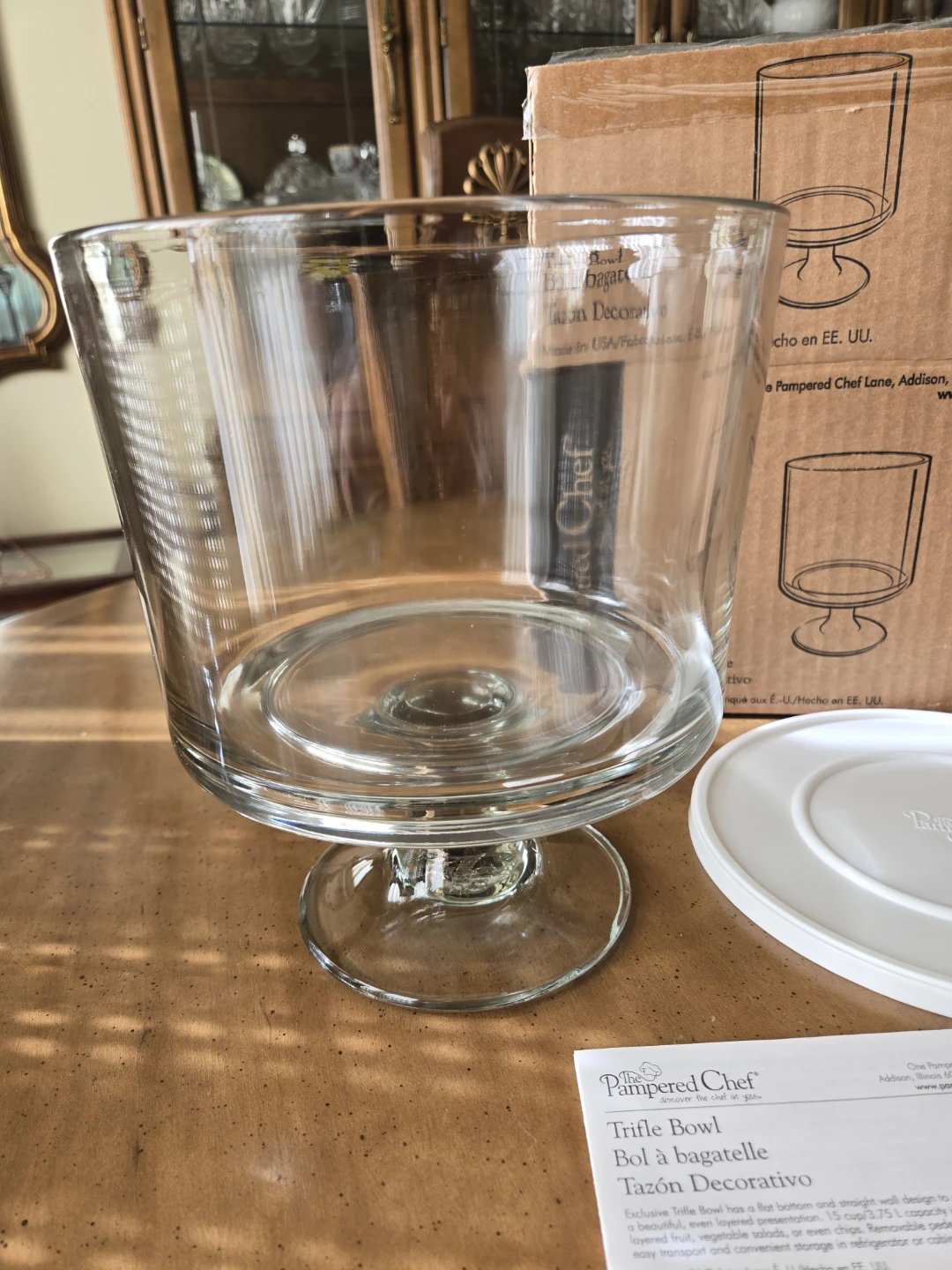 The Pampered Chef Trifle Bowl with Lid - photo 3