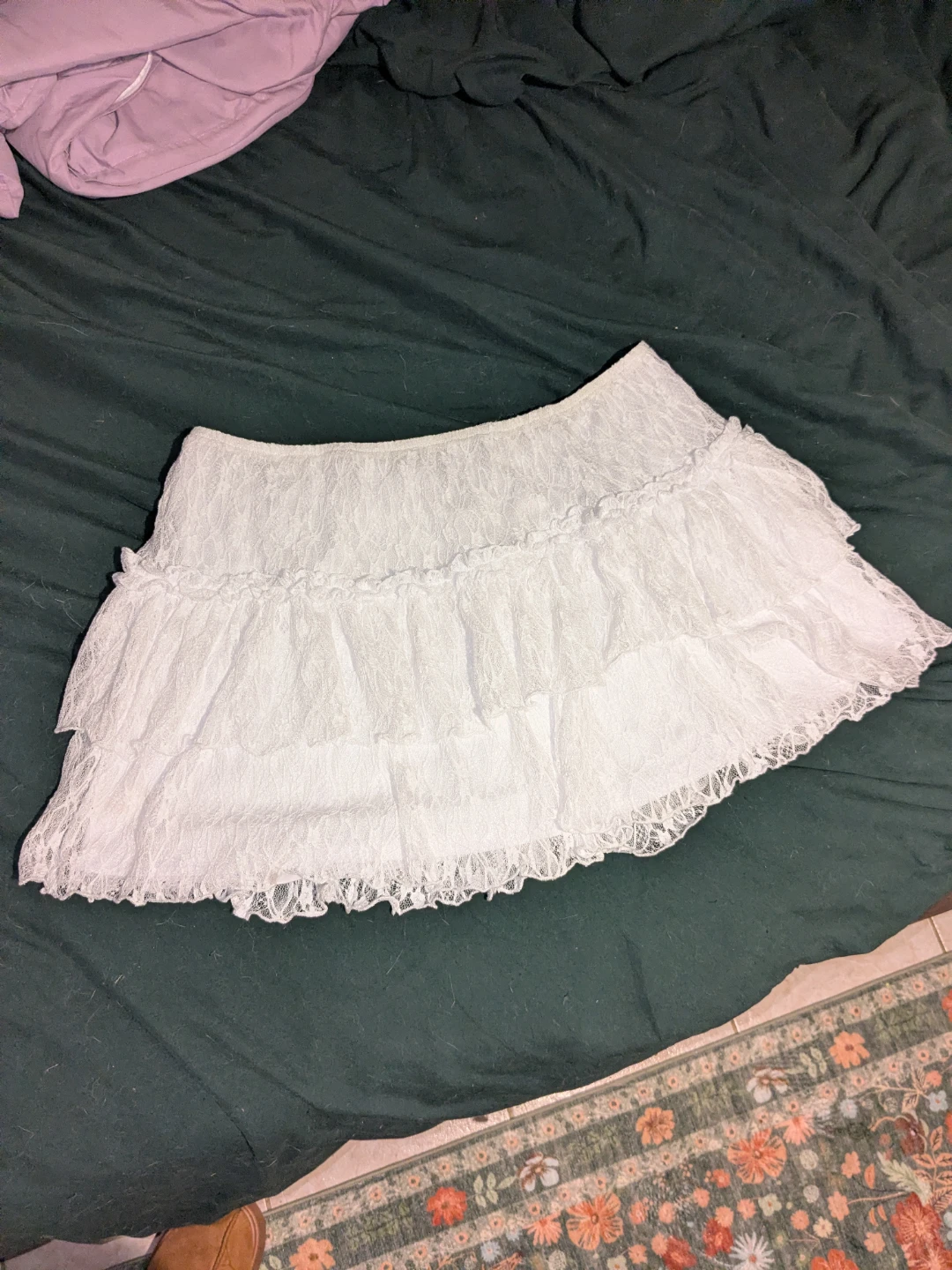 White skirt