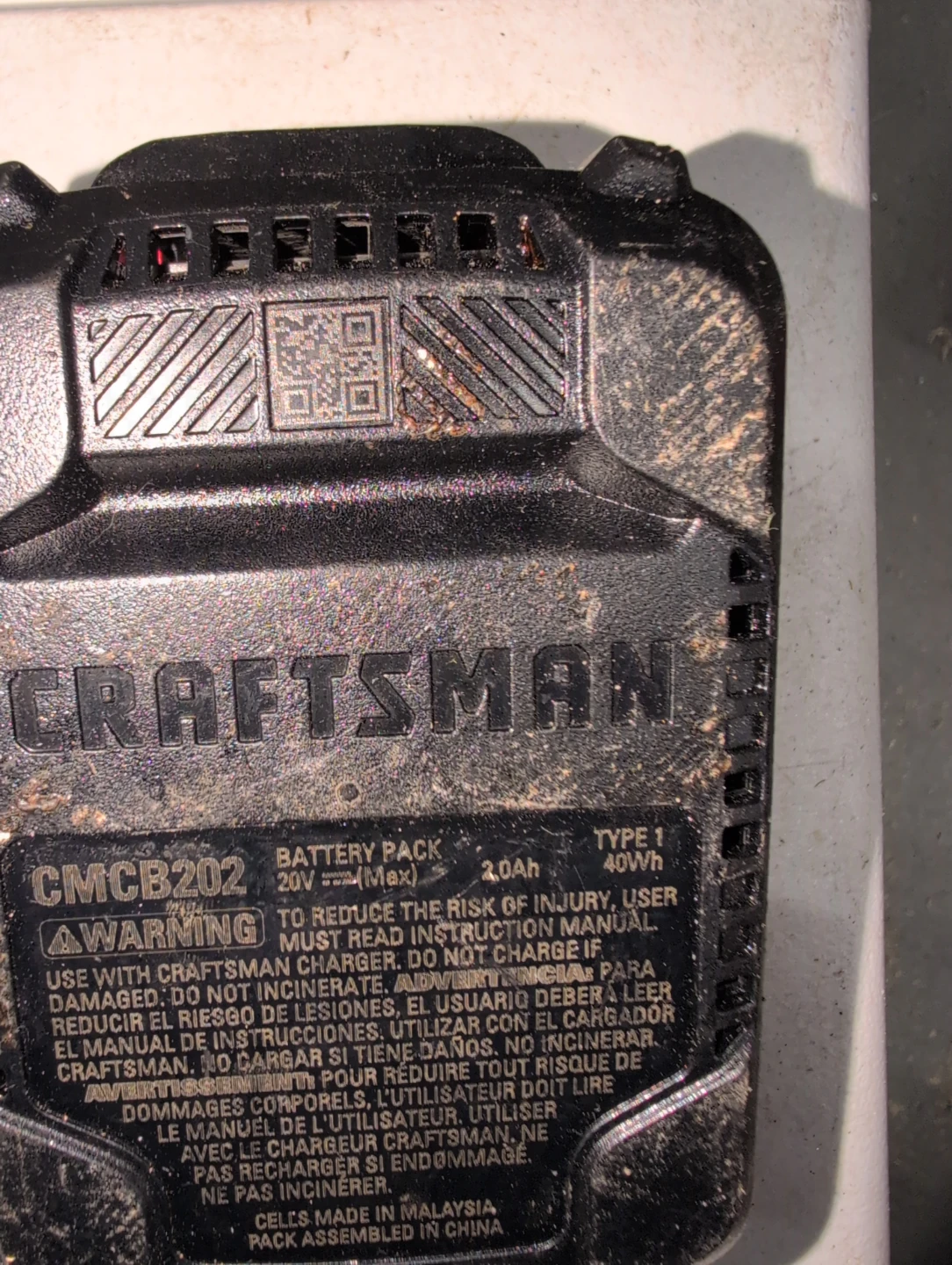 Craftsman V20 CMCB202 2.0Ah Battery Pack - photo 2