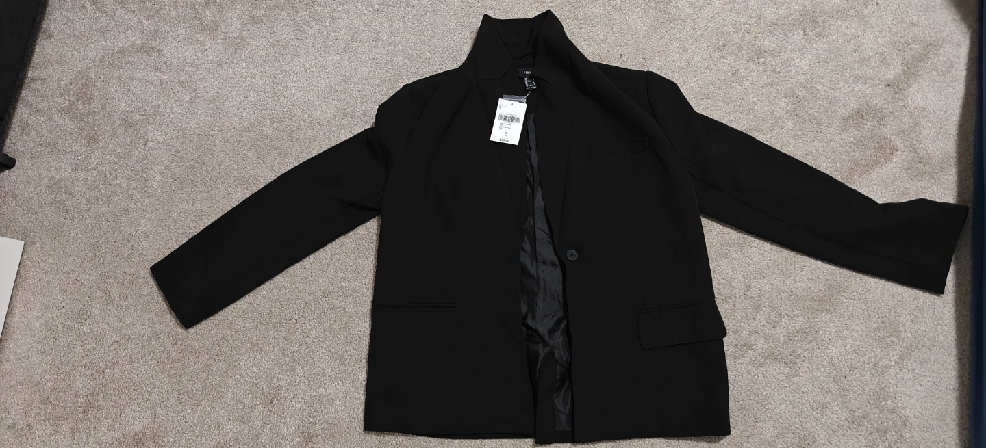 Forever 21 Black Career Jacket - Size S