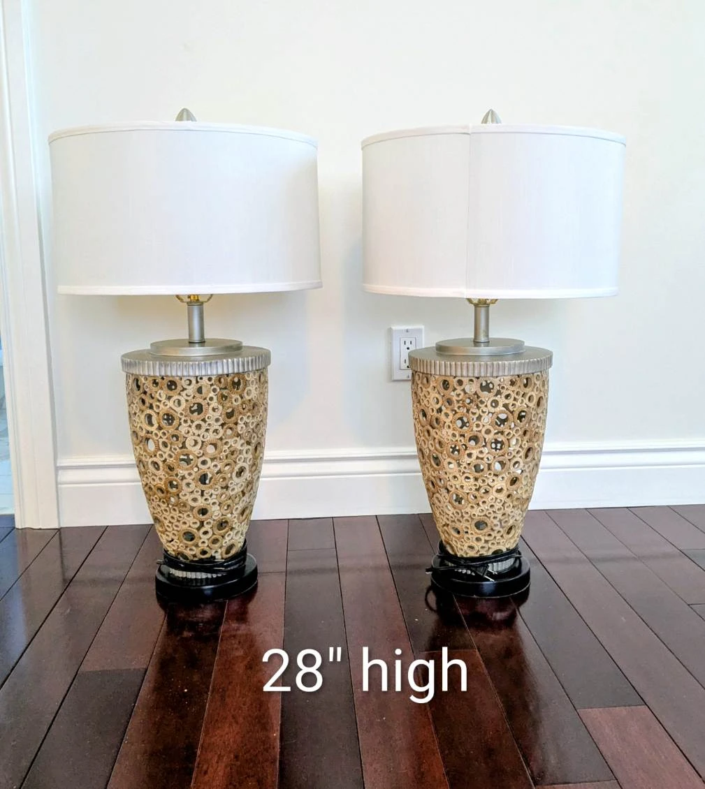 Pair of Decorative Table Lamps - 28" High
