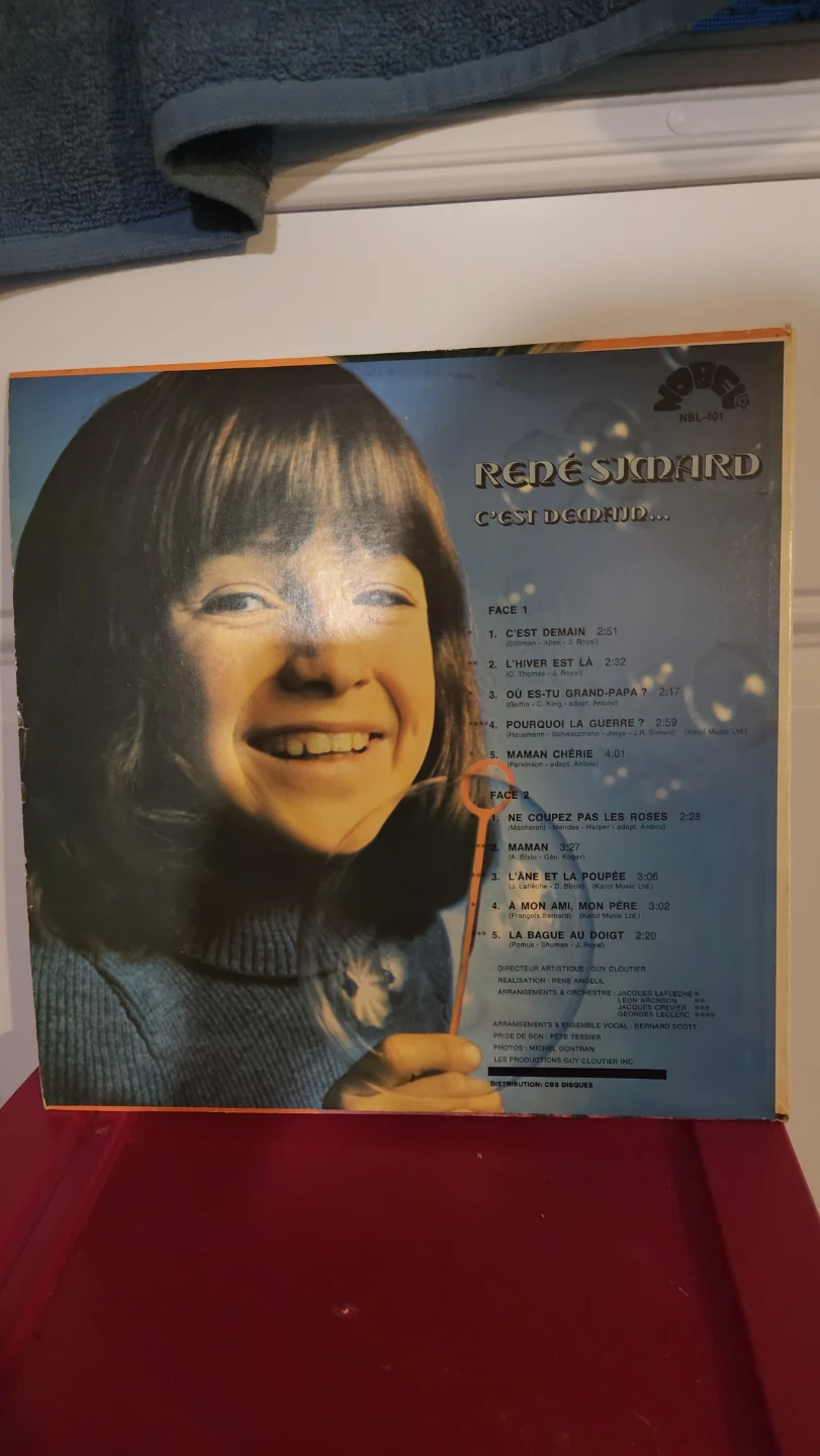 René Simard C'est Demain Vinyl Record - photo 2