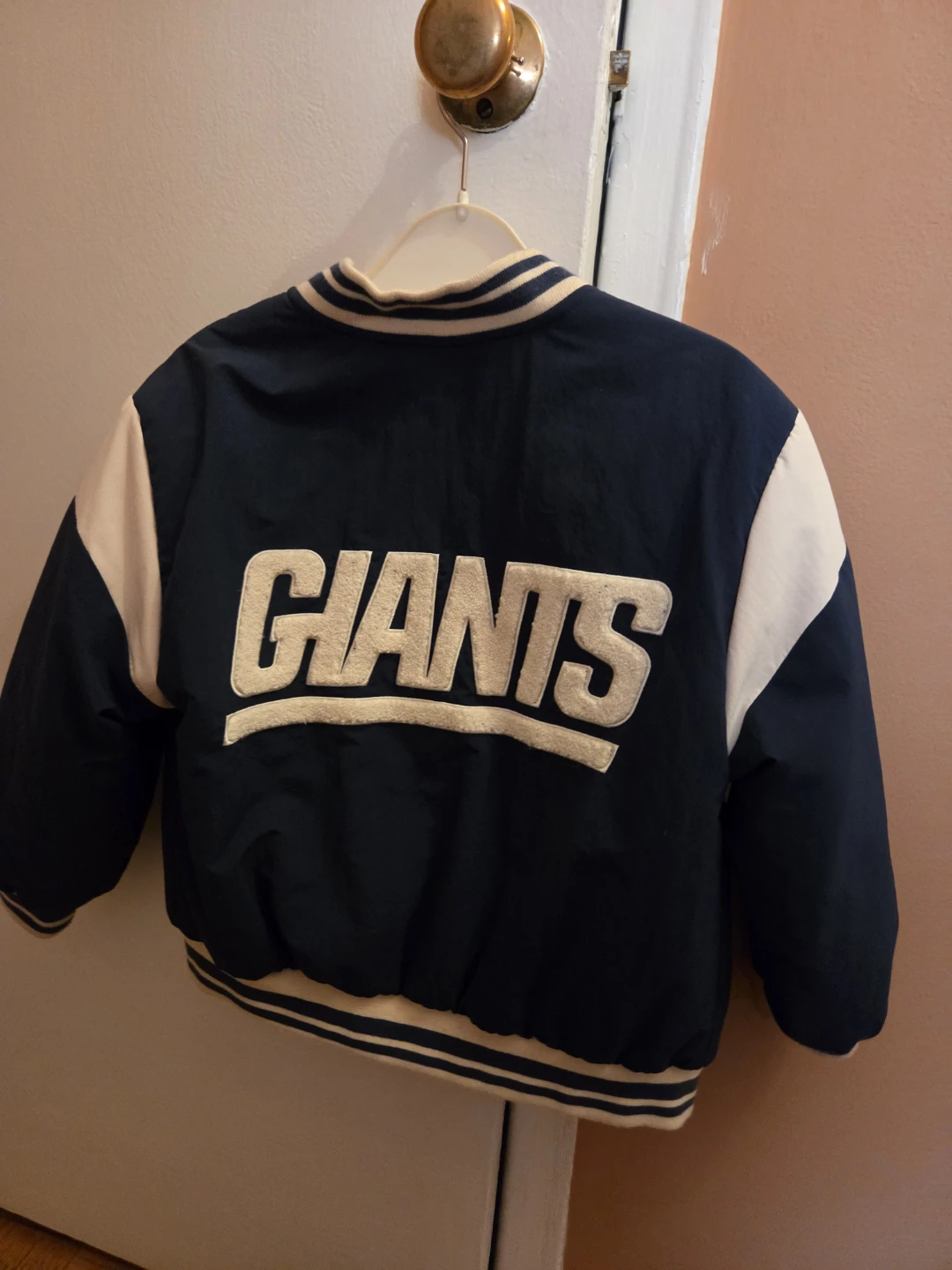 Zara Boys NFL New York Giants Varsity Jacket Size 6 - photo 2