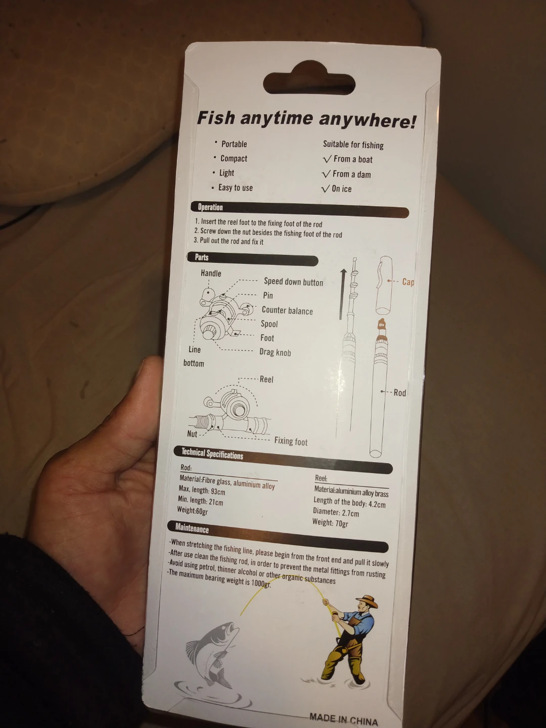 Brand New Mei Yu Pen Fishing Rod with Reel and Tackle Kit - photo 2