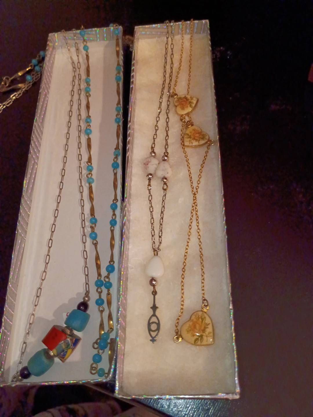Set of 4 Necklaces - Vintage Style