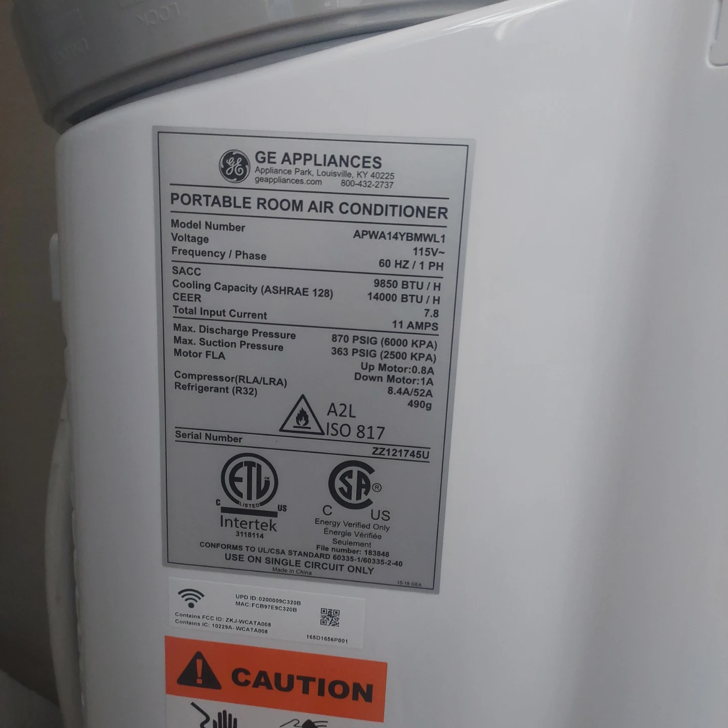 GE Appliances Portable Room Air Conditioner  14000BTU - photo 3