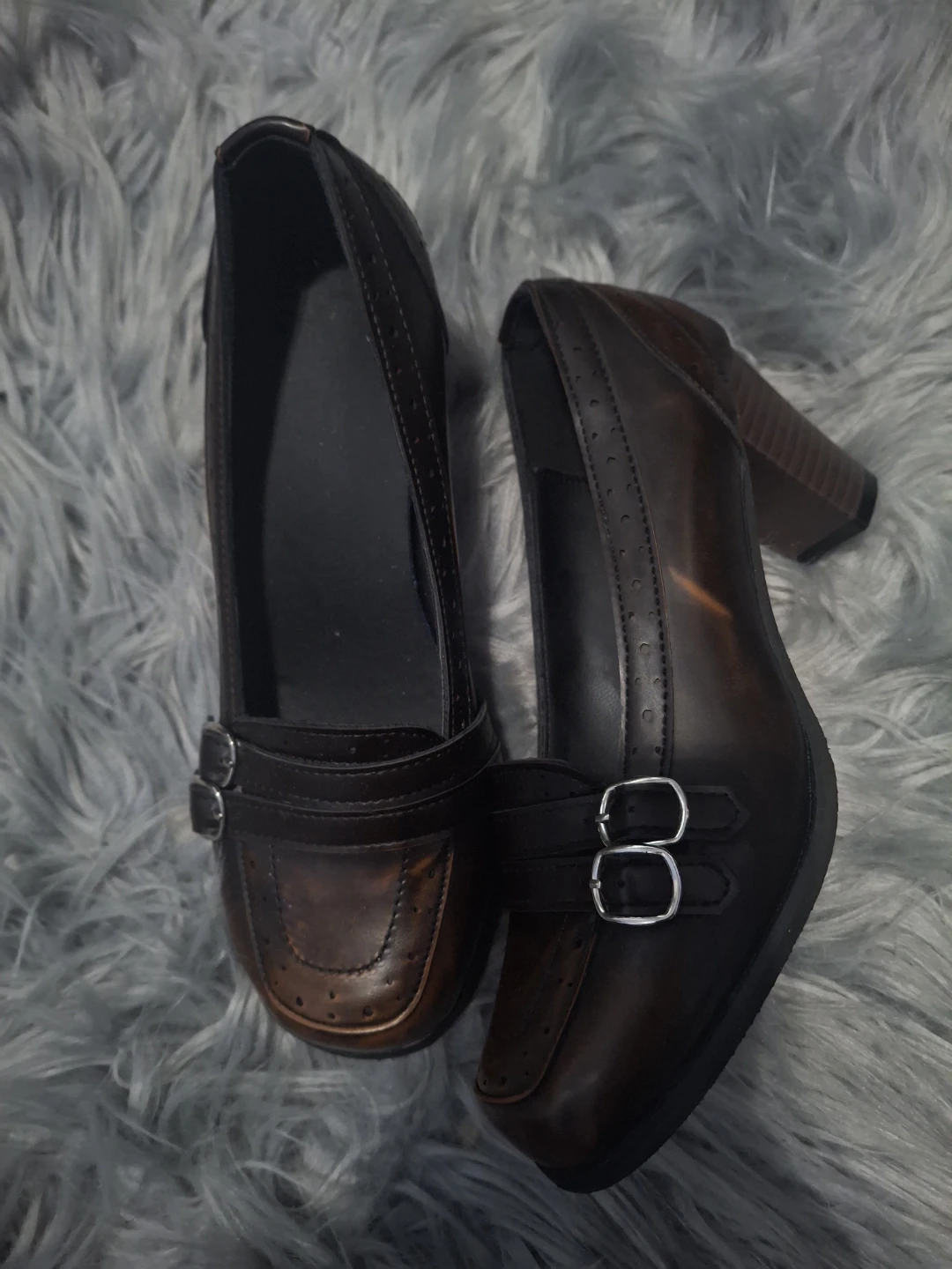 Stylish Brown faux laufers - photo 3