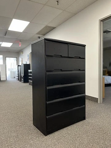 Black 6-Drawer Dresser - photo 2