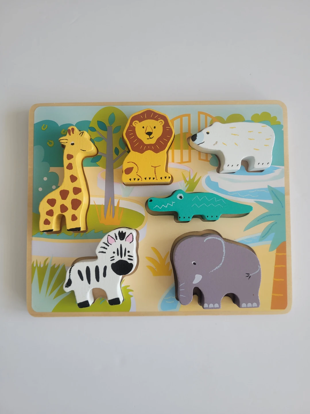 Wooden Animal Puzzle Board