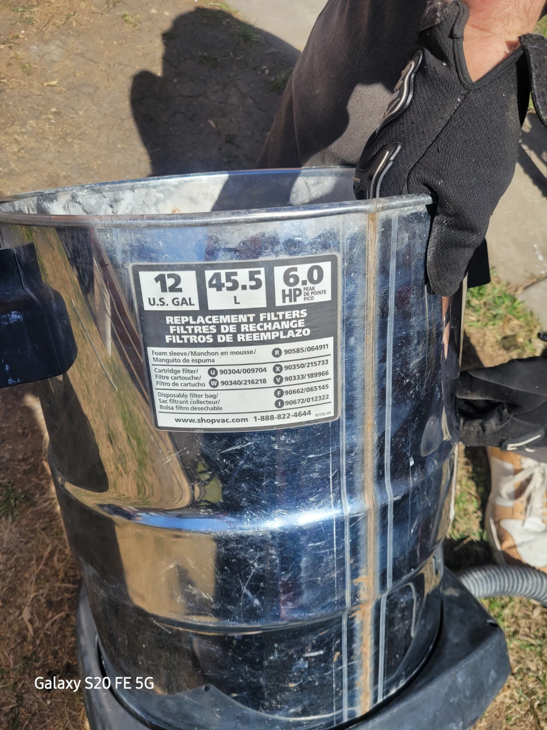 Shop-Vac 12 Gallon Wet/Dry Vacuum - photo 2