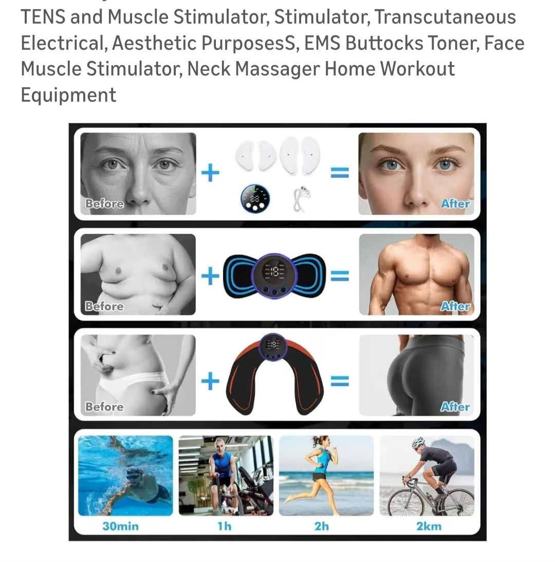 TENS Muscle Stimulator EMS Body Toner Set - photo 3